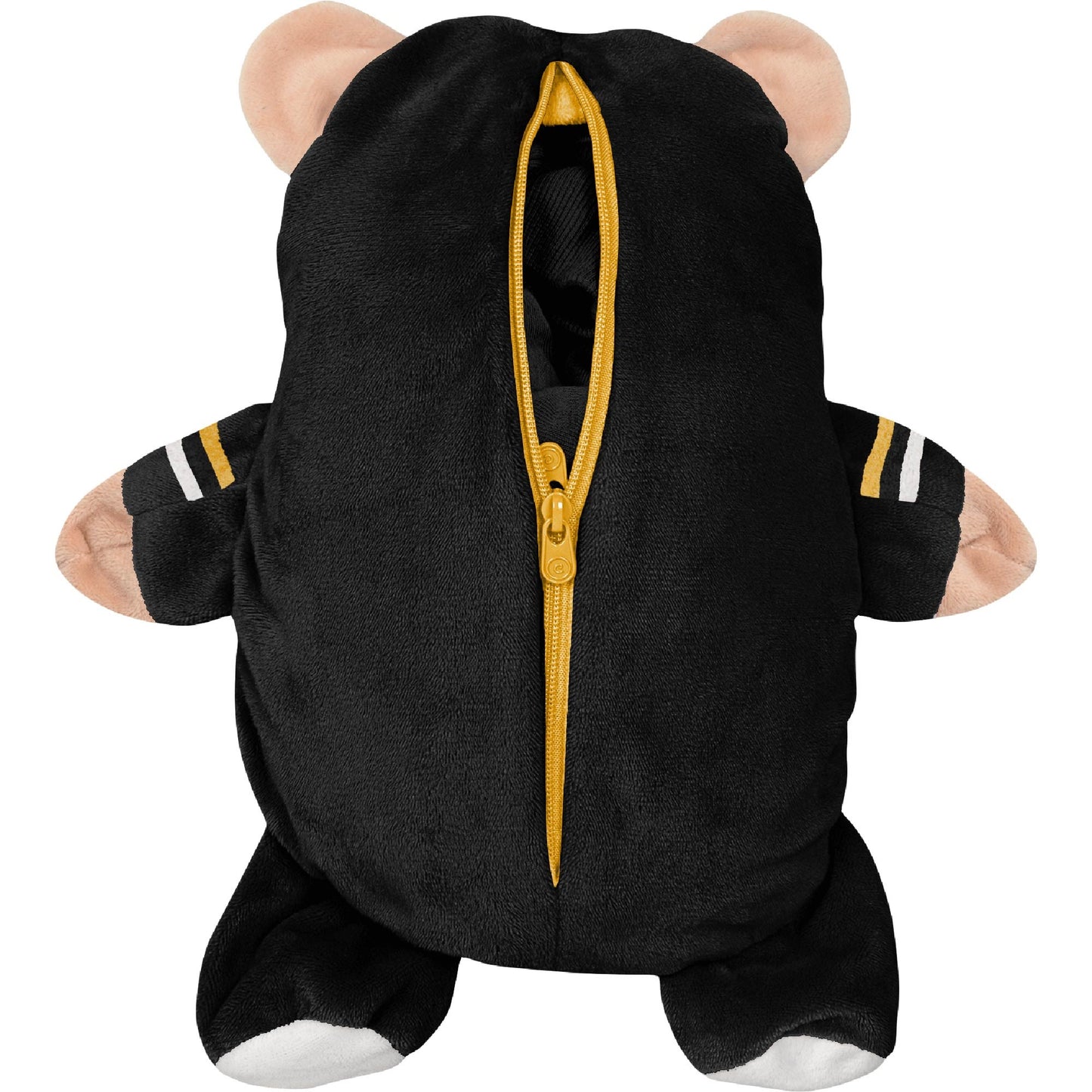 Cubcoat Kid's Toddler Preschool Boston Bruins 2-in-1 Transforming Full-Zip Hoodie & Soft Plushie Black