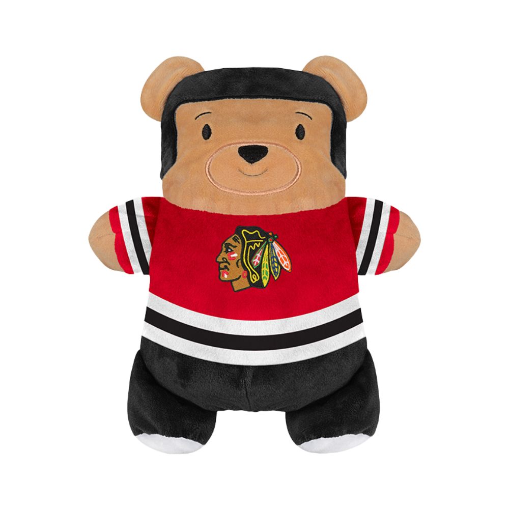 Cubcoats Transforming 2-in-1 Toddler Unisex Preschool Red Chicago Blackhawks Full-Zip Hoodie & Soft Plushie Red