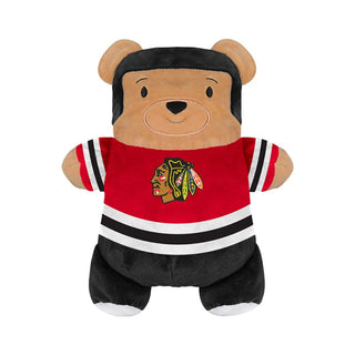 Cubcoats Transforming 2-in-1 Toddler Unisex Preschool Red Chicago Blackhawks Full-Zip Hoodie & Soft Plushie Red