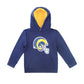 Cubcoats Boy's Toddler Los Angeles Rams 2-in-1 Transforming Pullover & Soft Plushie Royal