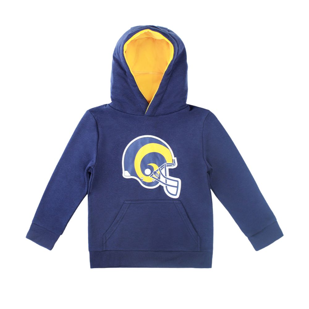 Cubcoats Boy's Toddler Los Angeles Rams 2-in-1 Transforming Pullover & Soft Plushie Royal