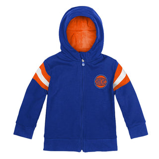Cubcoat Kid's Toddler Preschool New York Knicks 2-in-1 Transforming Full-Zip Hoodie & Soft Plushie Navy