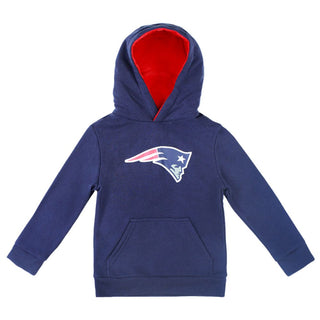 Cubcoats Boy's Toddler England Patriots 2-in-1 Transforming Full-Zip Hoodie & Soft Plushie Navy