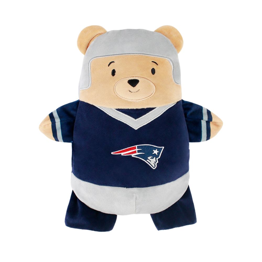 Cubcoats Boy's Toddler England Patriots 2-in-1 Transforming Full-Zip Hoodie & Soft Plushie Navy