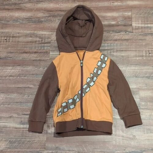 Cubcoats Boy's Toddler Cleveland Indians 2-in-1 Transforming Full-Zip Hoodie & Soft Plushie Brown Size 4-5