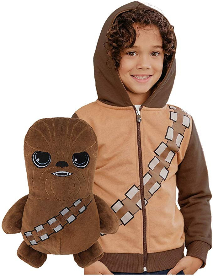 Cubcoats Boy's Toddler Cleveland Indians 2-in-1 Transforming Full-Zip Hoodie & Soft Plushie Brown Size 3T