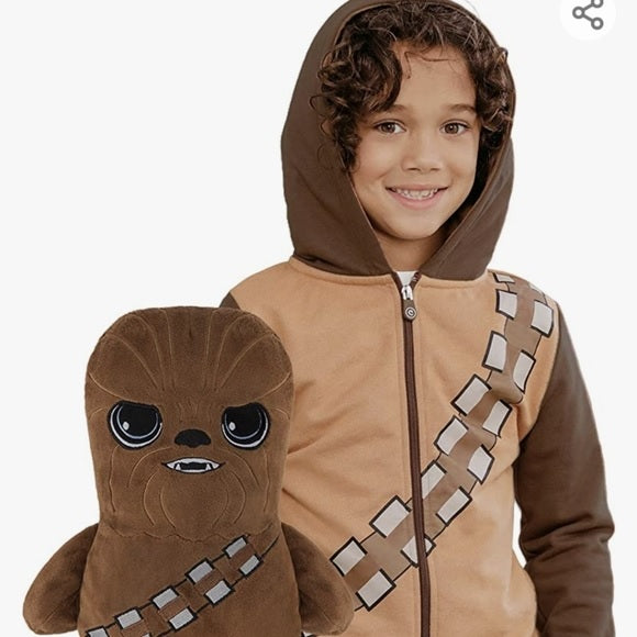 Cubcoats Boy's Cleveland Indians Full-Zip Hoodie & Plushie Brown Size 6-7