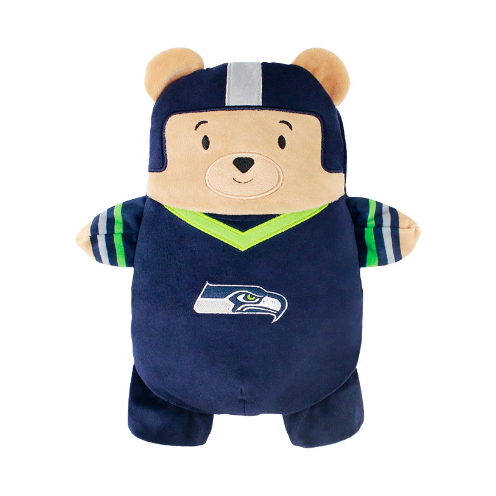 Cubcoats Boy's Toddler Seattle Seahawks 2-in-1 Transforming Full-Zip Hoodie & Soft Plushie Blue Size 2T