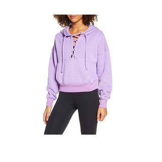 Free People Women's Movement Believe It Hoodie Purple Size Small