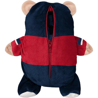 Cubcoats Boy's Toddler Washington Capitals 2-in-1 Transforming Full-Zip Hoodie & Soft Plushie Navy
