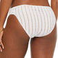 Bar III Women's Crochet Side Tab Hipster Bikini Swim Bottom White