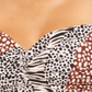 Bleu Rod Beattie Women's Printed Underwire Bikini Top Swimsuit White Size 38 DD