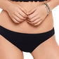 Salt + Cove Women'sTextured Smocked Hipster Swim Bottom Black Size Small