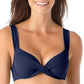Anne Cole Women's Underwire Twist Front Bikini Swim Top Blue