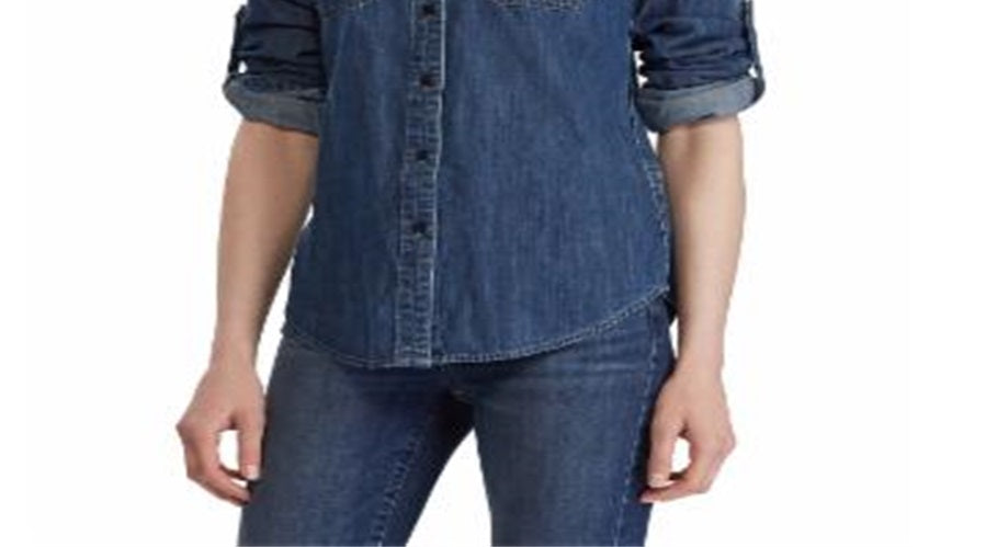 Ralph Lauren Women's Denim Shirt Blue Size S
