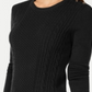 Charter Club Women's Cable Knit Sweater Black Size XX-Large