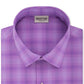 Kenneth Cole Reaction Men's Slim Fit Plaid Button Down Shirt Purple Size 16X34-35