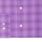 Kenneth Cole Reaction Men's Slim Fit Plaid Button Down Shirt Purple Size 16X34-35