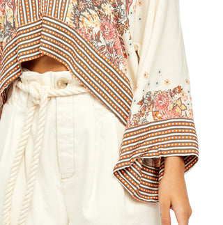 Free People Women's Mix n Match Blouse White Size X-Small