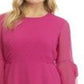 Nine West Women's Career Dresses Flamenco Jacquard Fit & Flare Dress Pink Size 10