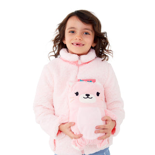 Cubcoats Big Girl's Kali the Kitty Sherpa Jacket Pink Size 8