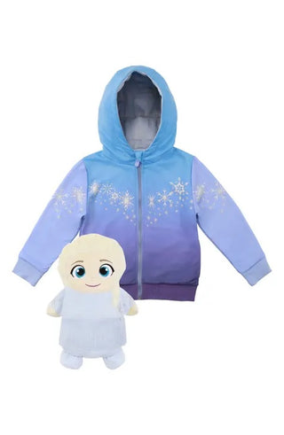 Cubcoats Transforming 2 in 1 X Disney Frozen(TM) Elsa 2-in-1 Stuffed Animal Hoodie Blue