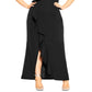 City Chic Women's Savannah Maxi Dress Black Size 18W