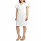 Ralph Lauren Women's Crepe Short Sleeve Dress White Size 0