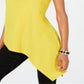 Alfani Women's Asymmetrical Hem Top White Size Petite XL