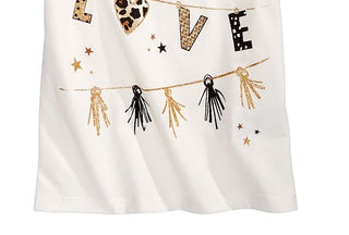 Epic Threads Toddler Girl's Love Flags T-Shirt White Size 2T