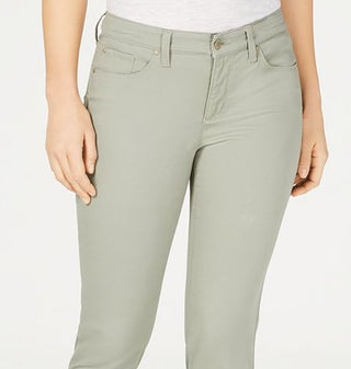 Charter Club Women's Bristol Skinny Ankle Jeans Green Size 4 Petite