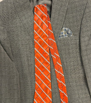 Nautica Men's Silk Blend Professional Neck Tie Orange One Size