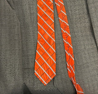 Nautica Men's Silk Blend Professional Neck Tie Orange One Size