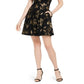 Vince Camuto Women's Metallic Print Fit Flare Dress Black Size 8