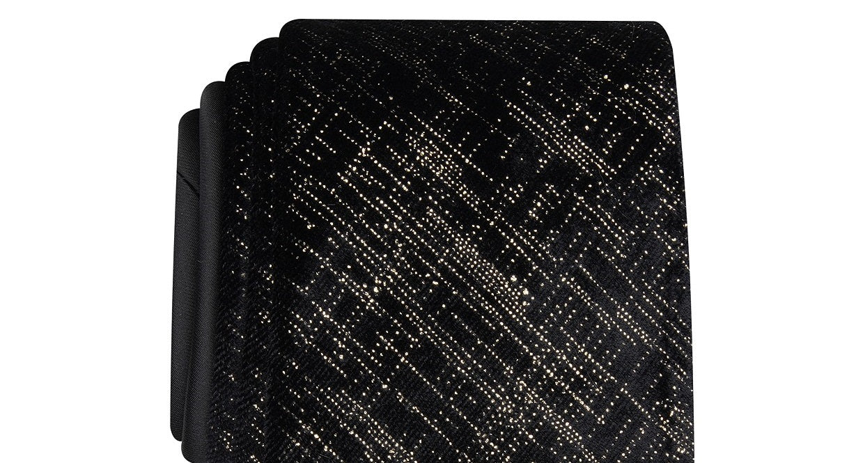 Perry Ellis Men's Valdosta Abstract Tie Black Size Regular