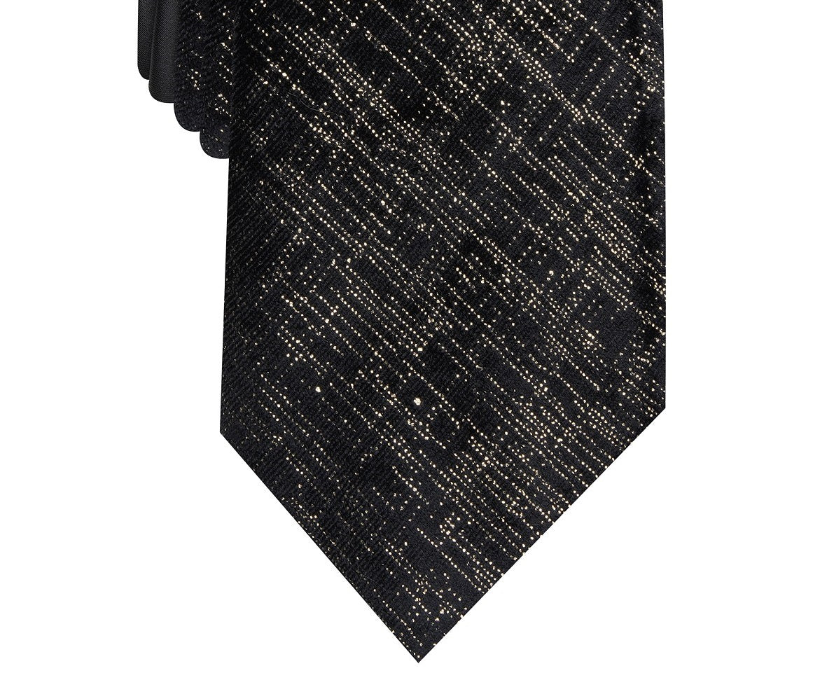 Perry Ellis Men's Valdosta Abstract Tie Black Size Regular