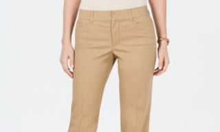 Charter Club Women's Tummy Control Trouser Brown Size 18