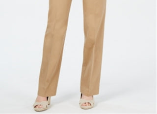 Charter Club Women's Tummy Control Trouser Brown Size 18