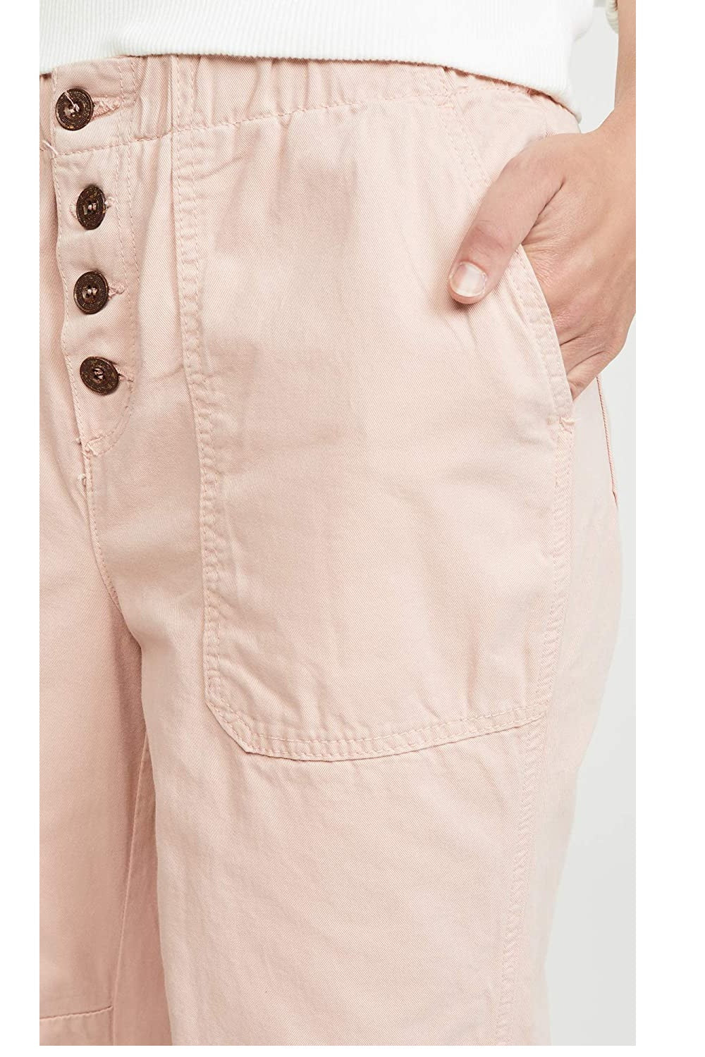 Free People Women's High Waist Pants Pink - Size -S