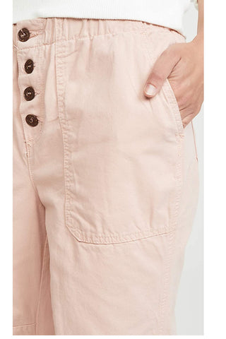 Free People Women's High Waist Pants Pink - Size -S