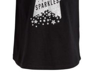 Ideology Girl's Graphic Print Cross Back T-Shirt Various Black Size 2T