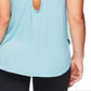 Gaiam Gianna Women's Cutout Back Tank Top Mint Size Large