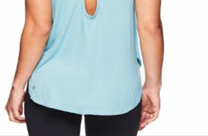Gaiam Gianna Women's Cutout Back Tank Top Mint Size Large
