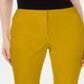Alfani Women's Invisible Zip Capri Pants Yellow Size 8