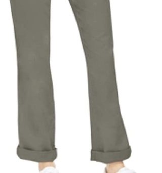Style & Co Women's Cotton Bootcut Chino Pants Green Size 10