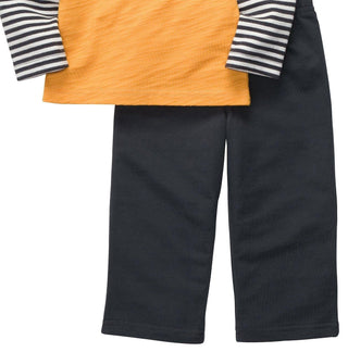 Carter's Toddler Boy's Certified Hunk Stripe Pants Set Yellow Size 4T