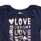 Epic Threads Little Girl's Love T-Shirt - Peacoat Blue Size 6