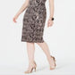 INC International Concepts Women's Mock Neck Sequin Lace Dress Black Size 12