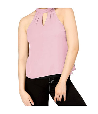 Bar III Women's Keyhole Top Pink Size X-Large
