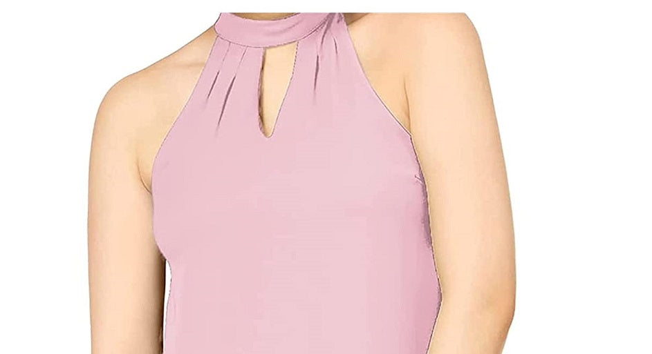 Bar III Women's Keyhole Top Pink Size X-Large
